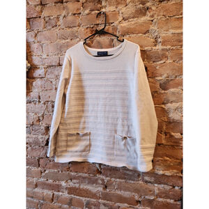 Like New! Jones New York Cream Longsleeve Knit Sweater